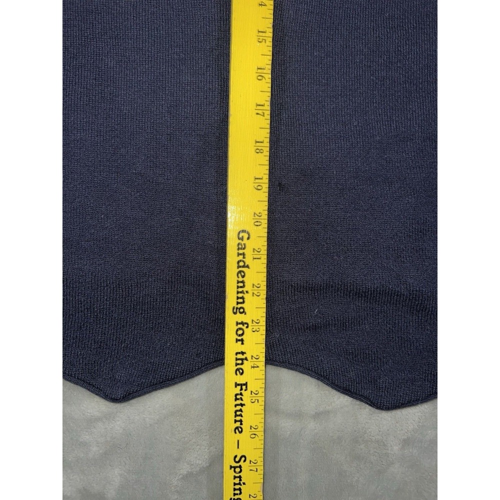 Vintage Country Road Australia Pure Wool Knit Vest Navy Size XL Academia Preppy - Picture 5 of 8